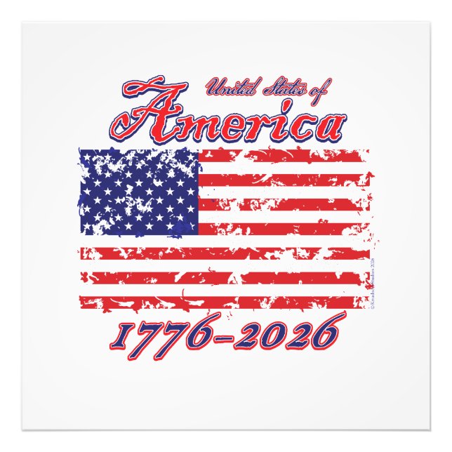 America 250 photo print (Front)