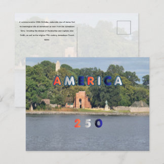 America 250 postcard
