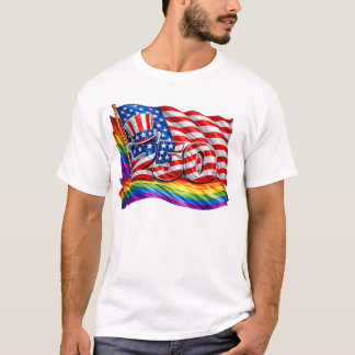 America 250 Pride Flag Men's T-Shirt