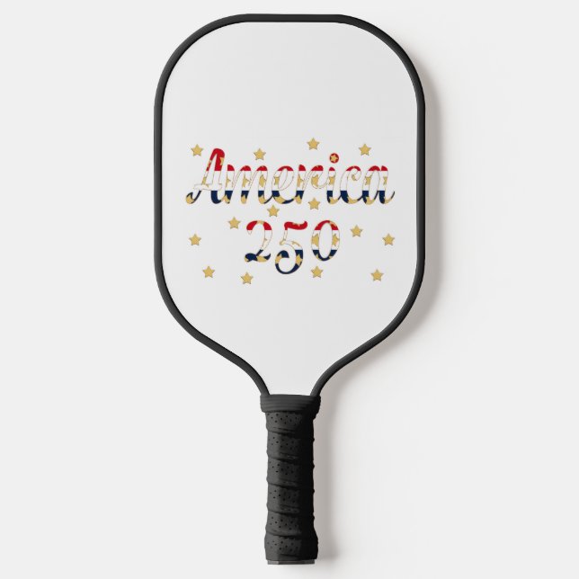 America 250 red white blue gold Pickleball Paddle (Front)