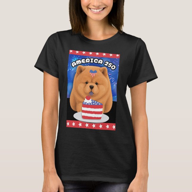 AMERICA 250 Smooth  Chow T-Shirt (Front)