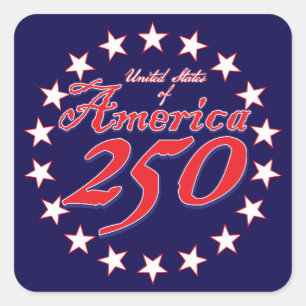 America 250 square sticker
