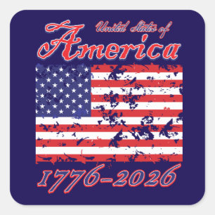 America 250 square sticker