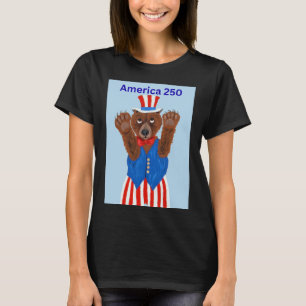  America 250 Uncle Sam Bear  T-Shirt