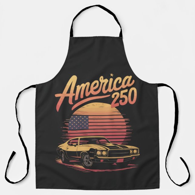 America 250 US Retro Sunset Apron (Front)