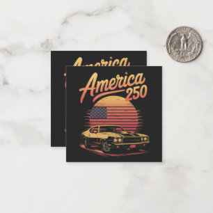 America 250 US Retro Sunset Card
