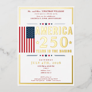America 250 USA Flag Patriotic July 4th Red Formal