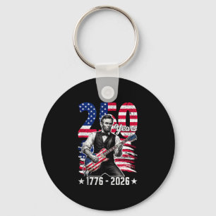 America 250 usa years 1776 2026 retro lincoln key ring