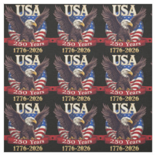 America 250 Watch 1776-2026 American Flag Eagle Fabric