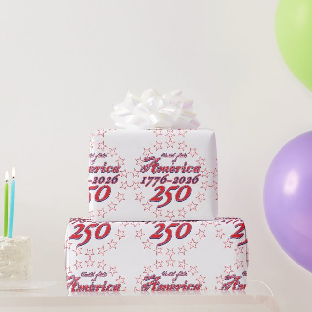 America 250 wrapping paper (Party Gifts)