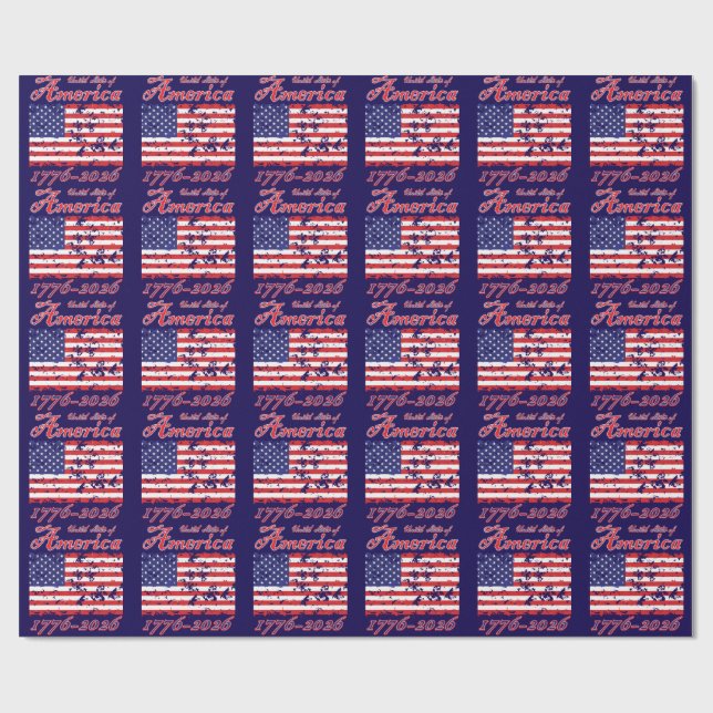 America 250 wrapping paper (Flat)