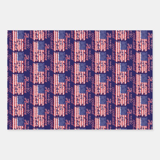 America 250 wrapping paper sheet (Front)