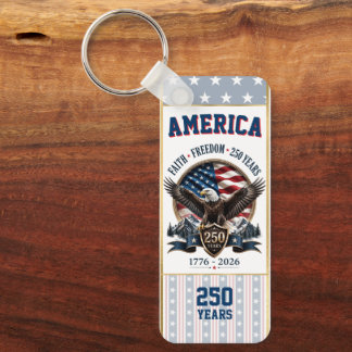 America 250 Year Anniversary Patriotic Key Ring