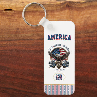 America 250 Year Anniversary Patriotic Key Ring