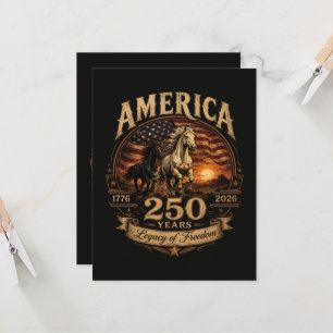 America 250 Years 1776 2026 Centennial Invitation