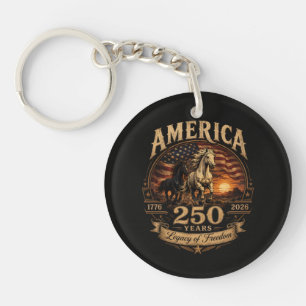 America 250 Years 1776 2026 Centennial Key Ring