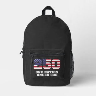 America 250 Years 250th Anniversary Independence Printed Backpack