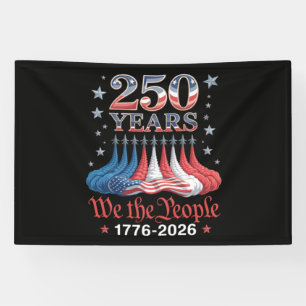 America 250 Years 4th of July Banner