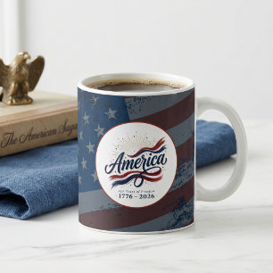 America 250 Years 4th of July Independence Day Coffee Mug
