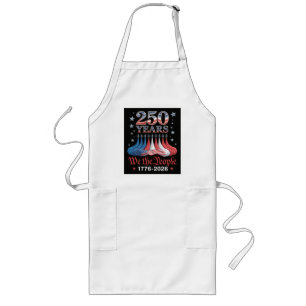 America 250 Years 4th of July Long Apron