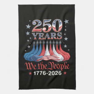 America 250 Years 4th of July Tea Towel