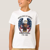 America 250 Years Eagle with Flag Wings 1776-2026