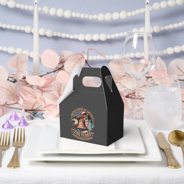America 250 Years Favour Box (Wedding)