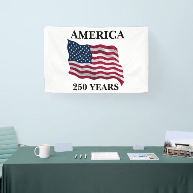 America 250 Years Flag Banner (Tradeshow)
