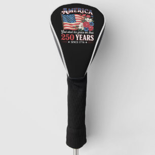 America 250 Years Flag Floral Golf Head Cover