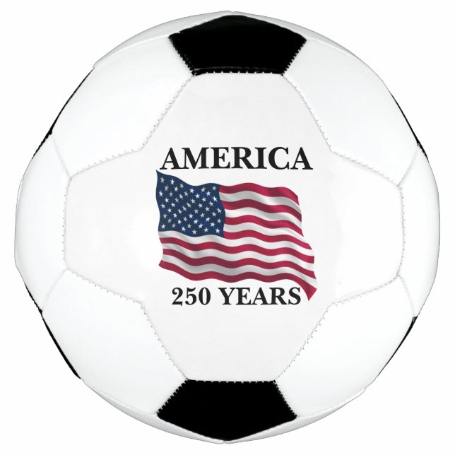 America 250 Years Flag Soccer Ball (Front)