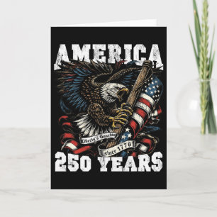 America 250 Years Liberty Vintage Eagle 1776 2026  Card