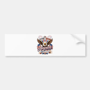 America 250 Years of Freedom Eagle Bumper Sticker