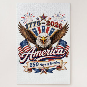 America 250 Years of Freedom Eagle Jigsaw Puzzle