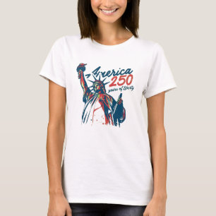 America 250 Years of Liberty Statue Gift T-Shirt
