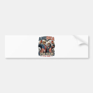 America 250 Years Patriotic Celebration Bumper Sticker