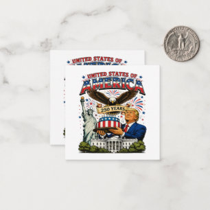 America 250 Years Patriotic Eagle Celebration Card