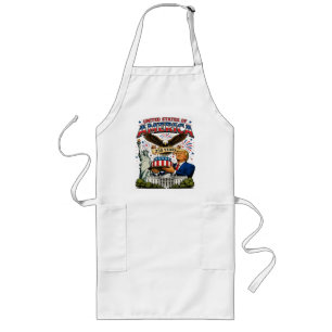 America 250 Years Patriotic Eagle Celebration Long Apron
