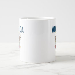 America 250 Years | Patriotic Land of the Free Large Coffee Mug