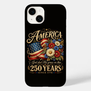 America 250 Years Since 1776 Floral Patriotic Gift Case-Mate iPhone 14 Case