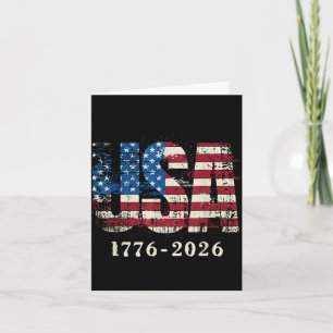 America 250th Anniversary 17762026 USA 250 Years Card