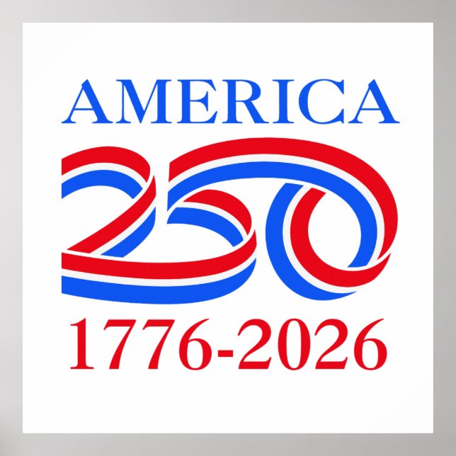 America 250th Anniversary 1776-2026 Patriotic  Poster (Front)