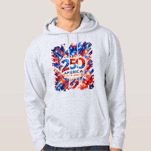 America 250th Anniversary 1776–2026 USA Patriotic  Hoodie