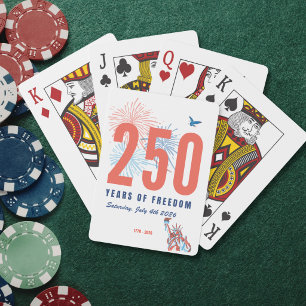 America 250th Anniversary 2026 Freedom Playing Cards