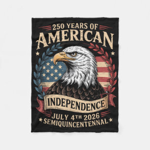 America 250th Anniversary 250 Years America Fleece Blanket