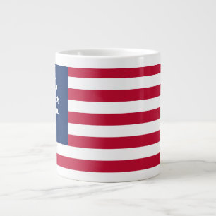 America 250th Anniversary Betsy Ross Flag Flags Large Coffee Mug