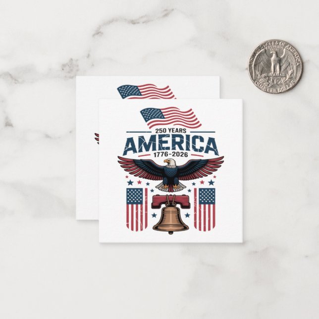 america 250th anniversary card (Front/Back In Situ)