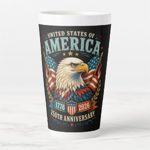 America 250th Anniversary Celebration Eagle Latte Mug