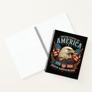America 250th Anniversary Celebration Eagle Notebook