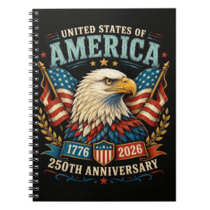 America 250th Anniversary Celebration Eagle Notebook
