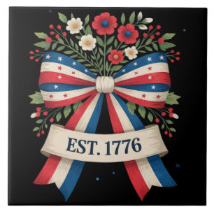 America 250th Anniversary Ceramic Tile